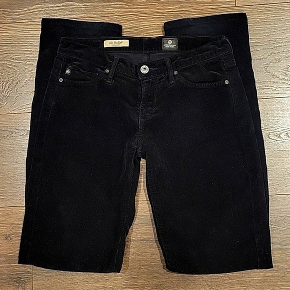 ❤ AG ADRIANO GOLDSCHMIED CORDUROY BALLAD SLIM BOOT JEANS, 0 (25) - Picture 1 of 4